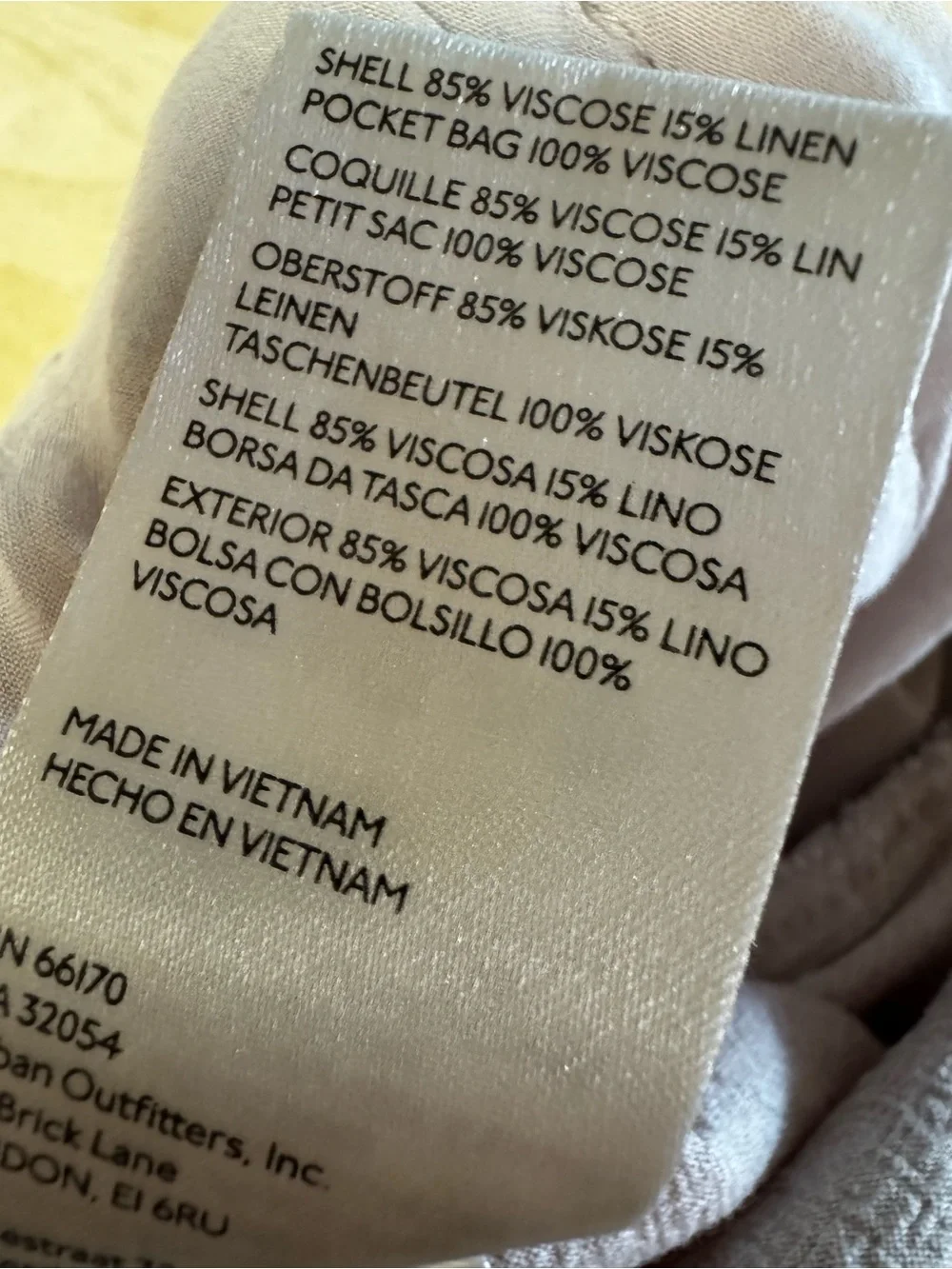 Free People Viscose Linen Relaxed Women’s Trousers Cream Size 4 - Picture 9 of 11